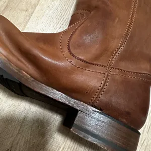 Frye | Women's Melissa Over The Knee Brown Cognac Riding Leather Boots, 7B thumbnail 6