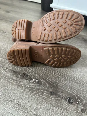 UGG Blush Taupe Ankle Boots with Shearling Lining thumbnail 6
