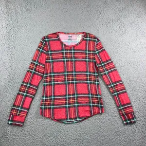 PINK Victoria's‎ Secret Plaid Pajama Set Women Large Top and Pants Christmas thumbnail 2