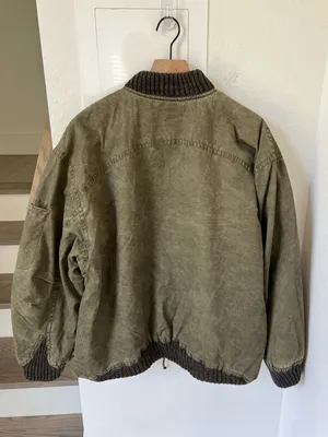 Free People We The Free Jax Washed Bomber in Olive Green NWT thumbnail 5