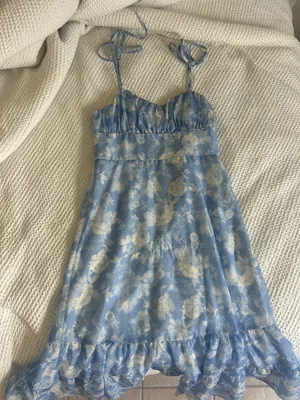Altar'd State Blue Dress (on left) thumbnail 2