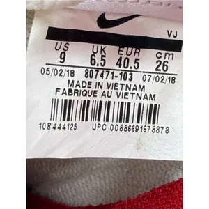 Nike Womens Size 9 White Red Blue Cortez Classic Leather Sneakers 807471-103 thumbnail 9