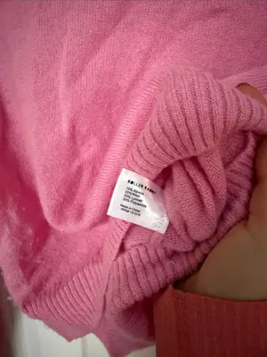 Roller Rabbit Alpaca Wool Blend Pink V Neck Pullover Sweater XS thumbnail 3