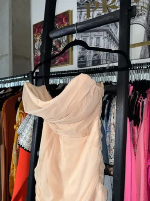 Oh Polly Nude Ruched Mesh Strapless Mini Dress Bodycon UK12 US8 New NWT thumbnail 3