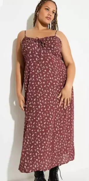 Torrid Lovesick Floral Maxi Slip Dress NWT 1X thumbnail 1
