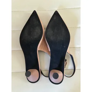 Seychelles Nude Pink Leather Pointed Toe Slingback Kitten Heels Pumps Size‎ 7 thumbnail 8