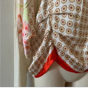 Anthropologie TINY Mixed Media Floral Geo Ruched Dolman Top XS Oversized thumbnail 11