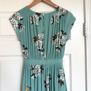 Free People All I Got Floral Printed Maxi Dress 0 XS Blue thumbnail 9