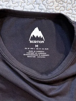 💥Burton Women’s Midweight Dryride Base Layer Crewneck Top Black Thumbholes~M🧡 thumbnail 10