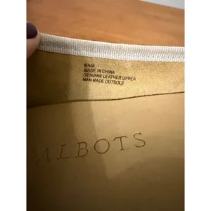 Talbots Womens Silver Metallic Leather Pointed Toe Bow‎ Ballet Flats Size 6.5 M thumbnail 8