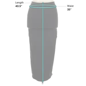 SKIMS Black Sculpting High Waist Maxi Pencil Skirt 3X Stretch Bodycon Shapewear thumbnail 4
