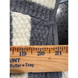 Free People Womens Grey‎ Cream Striped Wool Blend Popcorn Knit Sweater Vest M thumbnail 8