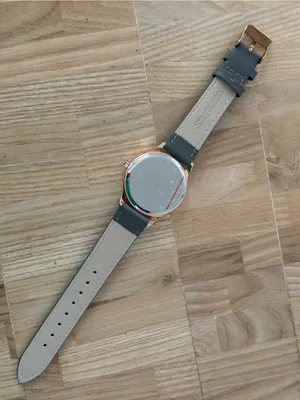 Monroe Classique by Maestro Luxury Watch Rose Gold Dial Gray Leather Strap NWOT thumbnail 9