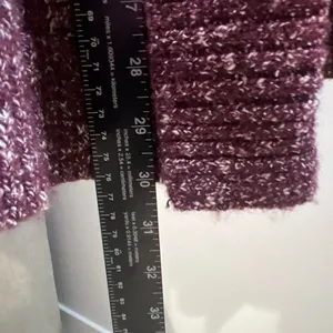 L.L. Bean Women's Burgundy Open-Front Cardigan thumbnail 6