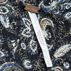Free People Lolita Peasant Blouse Dark Floral Combo Milk Maid Dark Romantic S thumbnail 9