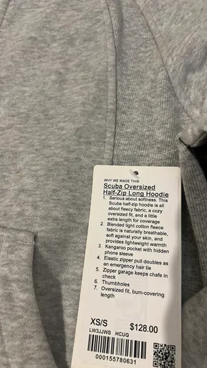 Long Scuba Oversized Half-Zip Hoodie Lululemon thumbnail 6