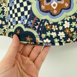 Altar'd State Retro Inspired A-Line Mini Skirt Blue Green Women XS 70s Floral‎ thumbnail 2