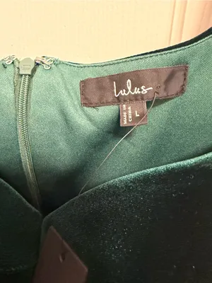 Lulus Precious Impression Emerald Green Velvet Bustier Midi Dress Size Large thumbnail 5