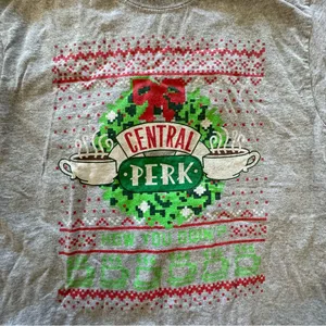 Friends women's medium grey Christmas t-shirt thumbnail 3