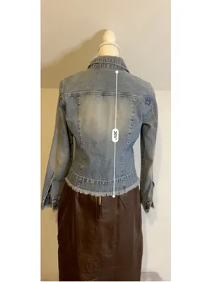 Women's Y2K 2000s Faded Glory Blue Jean Jacket M thumbnail 5