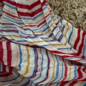 Colorful Striped Infinity Scarf Red thumbnail 4