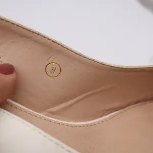 Unbranded Slingback Pumps Womens 8 Pointed Toe Stiletto Cream Faux Leather Good thumbnail 6