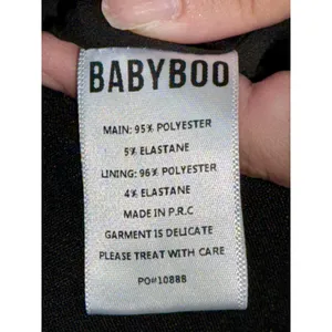 NWT Babyboo Kelly Black Cutout Back Long Sleeve Bodycon Mini Dress Women Size XS thumbnail 13