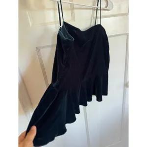 Intimately Free People dark teal velvety camisole top size medium thumbnail 2
