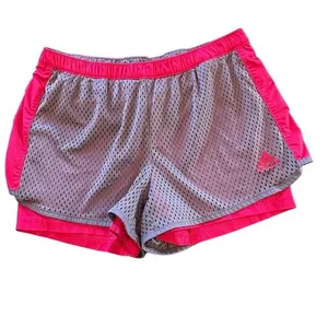 Adidas & Under Armour Women's Athletic Shorts in Pink/Gray Teal/ Gray Small‎ thumbnail 2