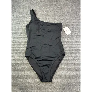 Andie The Nantucket One Piece Swimsuit Black One Shoulder AO311-BLK Medium thumbnail 5