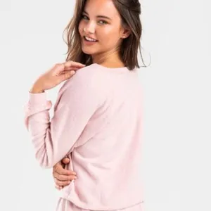✨ Alexia Drawstring Lounge Sweatshirt✨ Pink Size L thumbnail 4