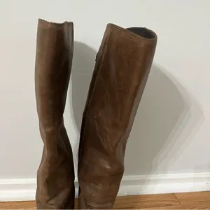 Soft Surroundings Rio Grande Tan Genuine Leather Boots Size 8W thumbnail 4