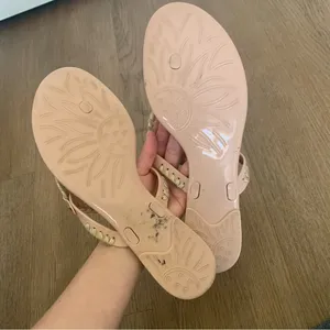 Jack Rogers Light Pink Jelly Sandals Size 10 thumbnail 5