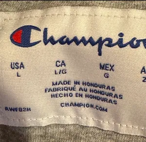 Champion Dark Blue Embroidered Sweatshirt Casual Crew Neck L thumbnail 3