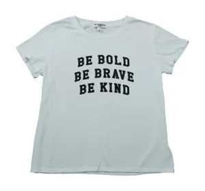 Sub Urban Riot Medium White Graphic Tee Be‎ Bold Be Brave Be Kind Casual Soft thumbnail 1
