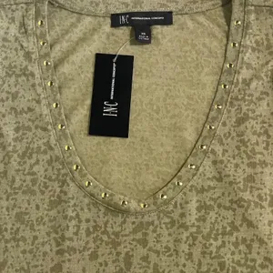 I.N.C. Embellished Scoop Neck Tank Top XS Sage Green NWT Studded Sleeveless thumbnail 14