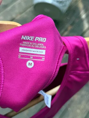 Nike Pro Dri-Fit Pink Sports Bra Medium thumbnail 3