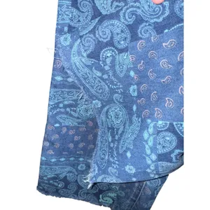 Tribal Jeans Paisley Patchwork Pants Women's 8 Boho Hippie Wide Leg Raw Hem‎ thumbnail 4