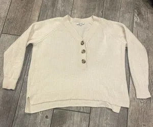 MADEWELL Ribbed Lyle Henley Sweater thumbnail 1