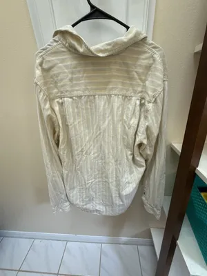 BDG Striped Corduroy Long-Sleeve Button-Down Shirt thumbnail 4