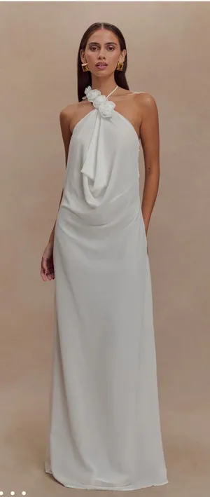 Meshki Maxi Dress White thumbnail 1