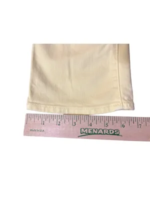 American Eagle Skinny Jeans Womens 14 Low Rise Butter Yellow Stretch Denim thumbnail 13