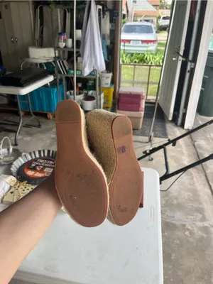 Treasure & Bond Neutral Beige Espadrille Wedge Sandals thumbnail 2