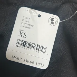 NWT Free People‎ BLACK Swoop Neck Tank Bodysuit thumbnail 4