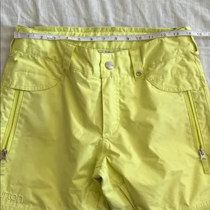 Burton Women's FLY PT Blue‎ Snowboarding Pants Dryride Size Small Yellow thumbnail 6