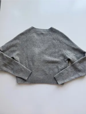 Zara Cropped Gray Cardigan size Medium thumbnail 7