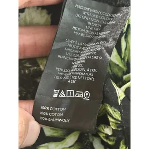 Anthropologie The Somerset Maxi Dress Black Green Floral Cotton Size S thumbnail 11