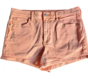 American‎ Eagle Womens Soft Grunge Orange Shorts Stretched, 12 thumbnail 1