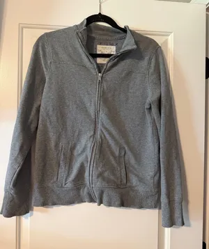 Gray Zip-Up Jacket thumbnail 1
