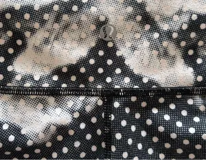 Lululemon - Black Polka-Dot Floral Cropped Leggings - Womens Size 4 thumbnail 5